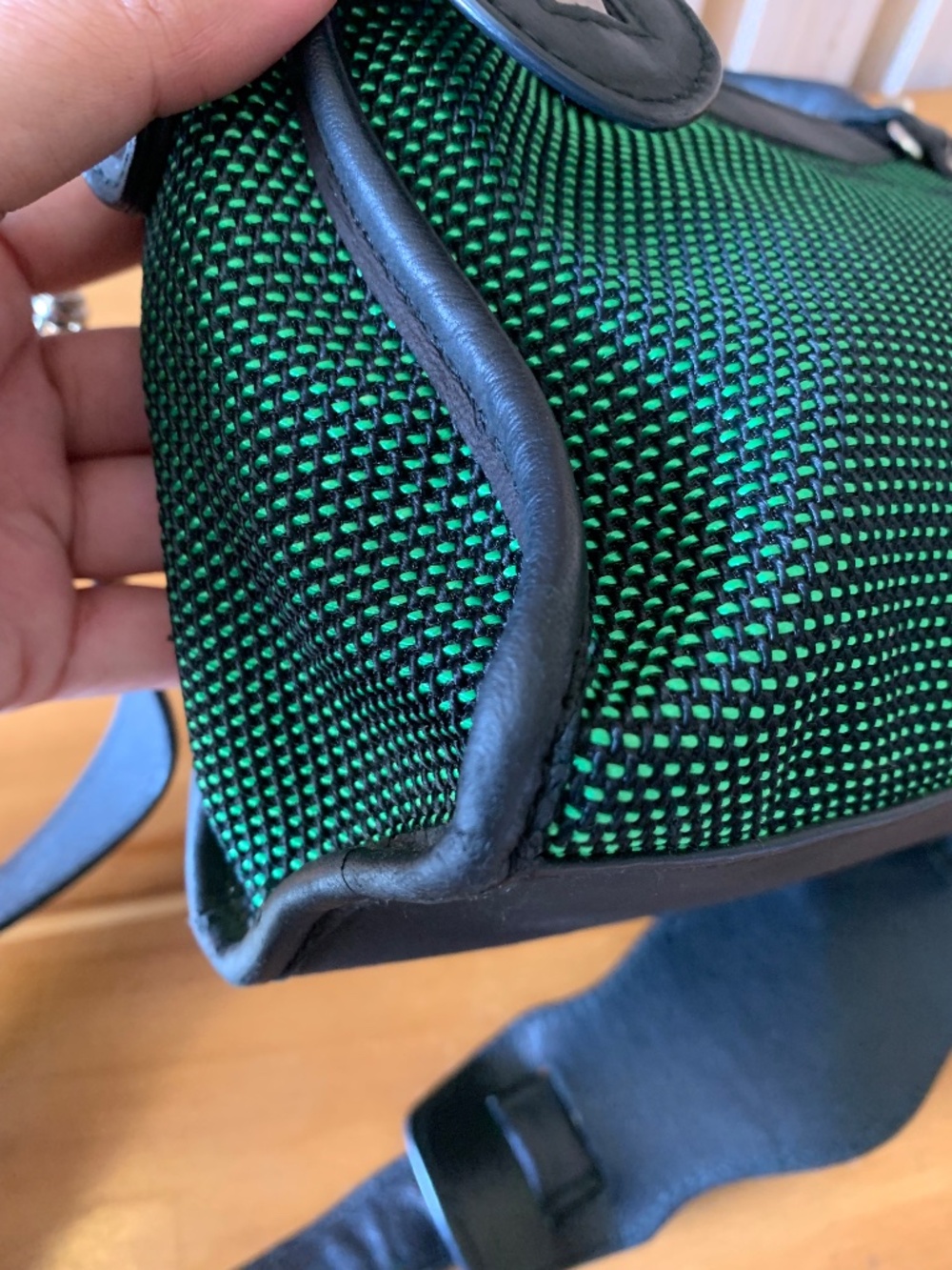 Balenciaga Tricolor Mesh Giant 12 Mini City SHW in Green/Vert Jade - Picture 9 of 15